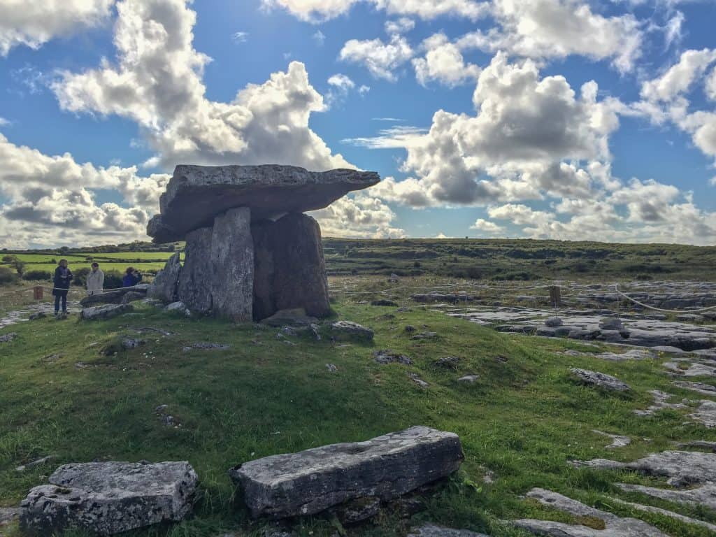 The Poulnabrone Dolmen in the Burren, County Clare