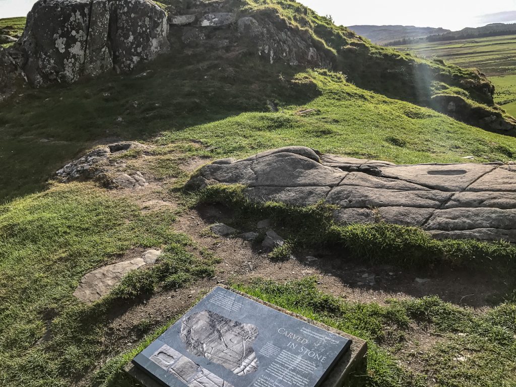 Coronation Stone - Dunadd Fort Kilmartin Glen